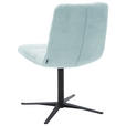 STUHL - Schwarz/Hellblau, Design, Textil/Metall (52/88/66cm) - Dieter Knoll