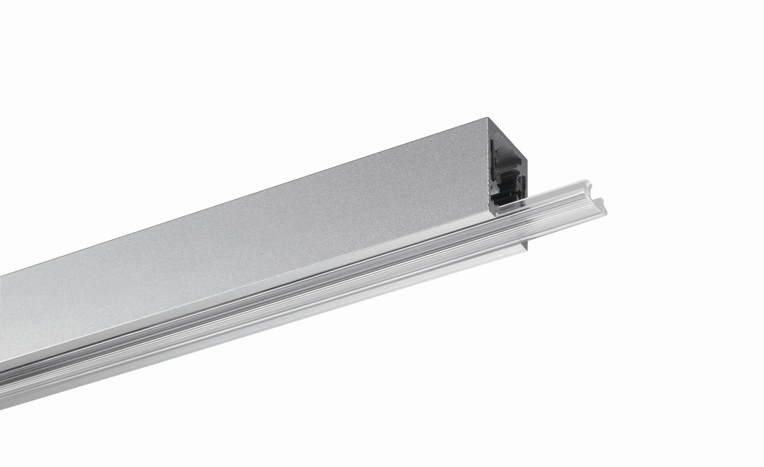 SCHIENENSYSTEM-ABDECKSCHIENE - Transparent, Basics, Kunststoff (50cm) - Fischer & Honsel