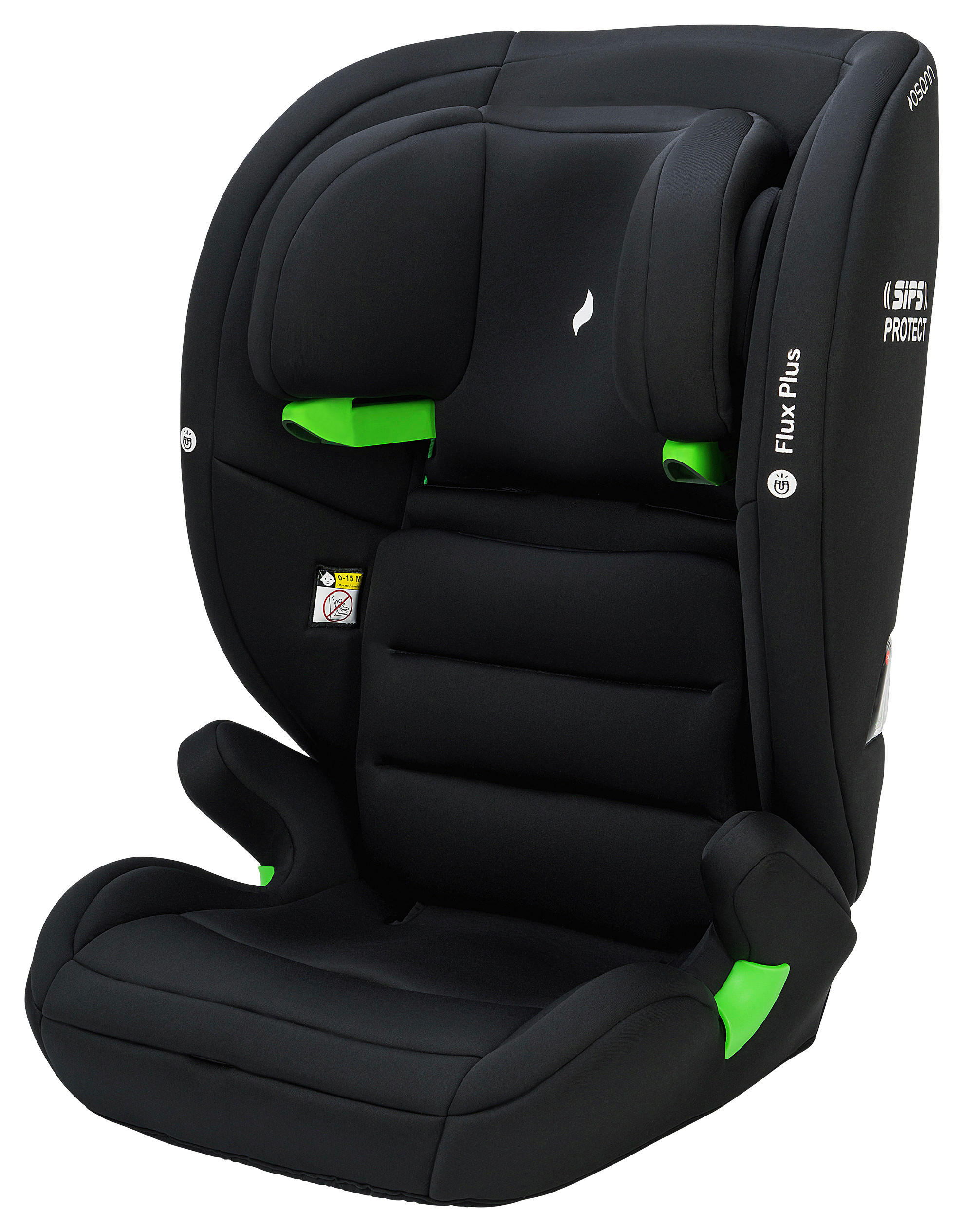 KINDERAUTOSITZ FLUX PLUS ECE R 129 i-SIZE  - Schwarz/Grau, Basics, Kunststoff/Textil (44/62/48cm) - Osann