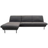 ECKSOFA Looks IX Graublau Webstoff  - Graublau/Schwarz, Design, Textil/Metall (168/274cm) - LOOKS by W.Joop