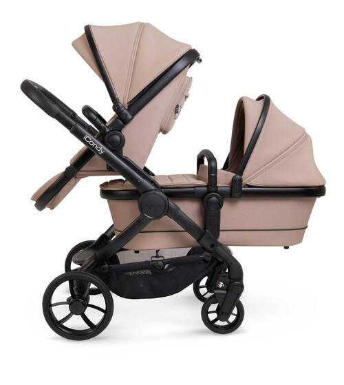 rok isporuke 60 dana  PEACH 7  - cappuccino/crna visoki sjaj, Basics, tekstil/plastika (75/55/39cm) - ICANDY