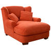 XXL-SESSEL in Flachgewebe Terracotta  - Terracotta, Romantik / Landhaus, Holz/Textil (120/101/142cm) - Sit & More