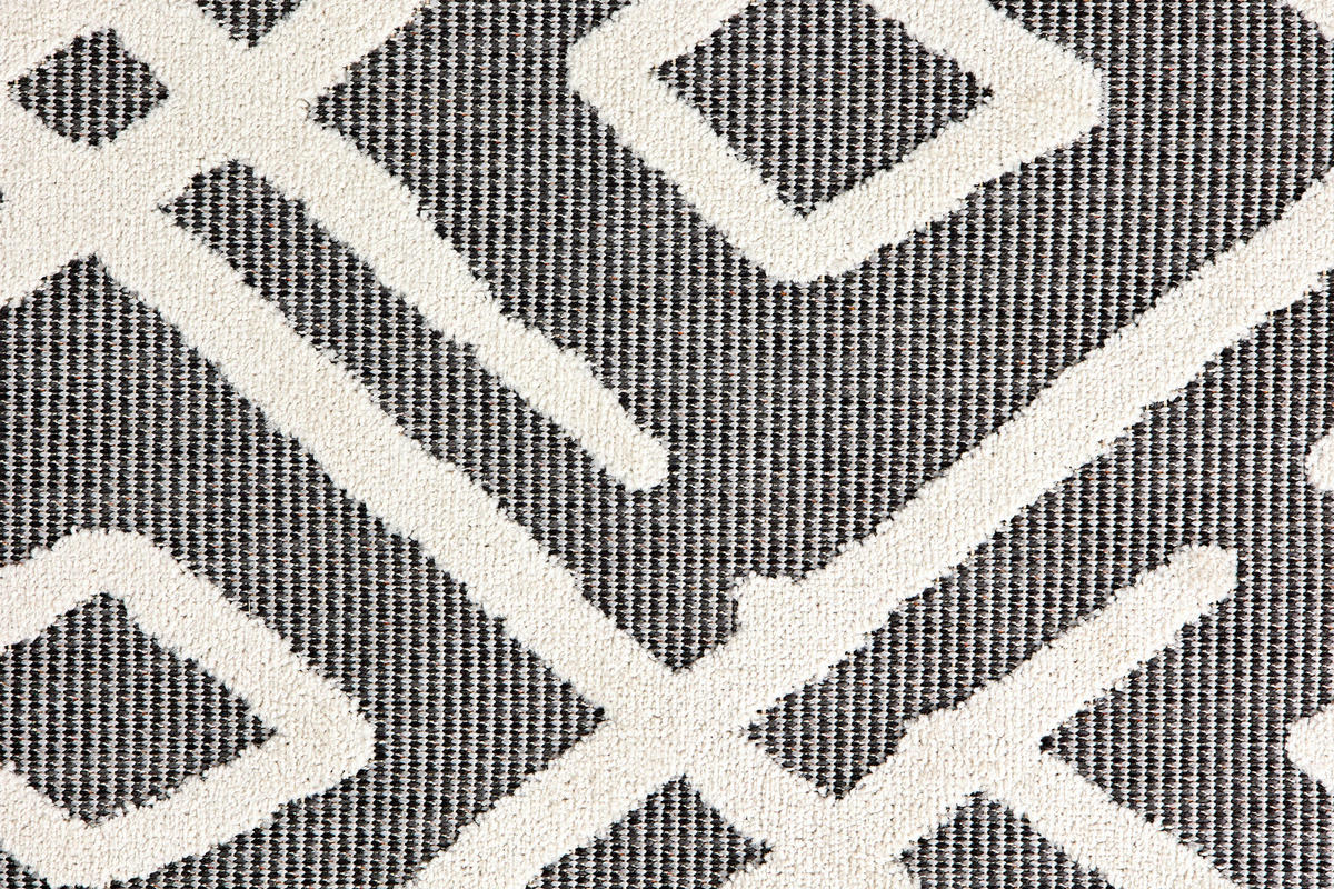 LÄUFER 80/200 cm Serina  - Weiß/Grau, Basics, Kunststoff (80/200cm) - Astra