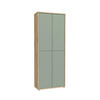 SCHUHSCHRANK Salbeigrün, Eiche Artisan  - Salbeigrün/Eiche Artisan, MODERN, Holzwerkstoff/Kunststoff (74,5/191,9/34,9cm) - Xora