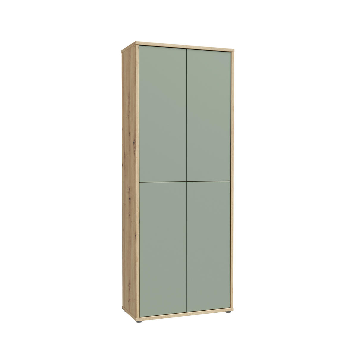SCHUHSCHRANK Alice Springs  in 74,5/191,9/34,9 cm  - Salbeigrün/Eiche Artisan, Modern, Holzwerkstoff/Kunststoff (74,5/191,9/34,9cm) - Xora