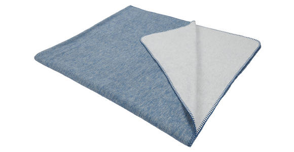 WOHNDECKE 150/200 cm  - Blau/Grau, KONVENTIONELL, Textil (150/200cm) - Novel