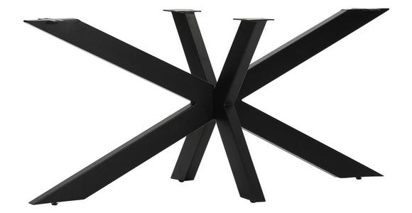 TISCHGESTELL Schwarz   - Schwarz, Design, Metall (163/72/73cm) - Landscape