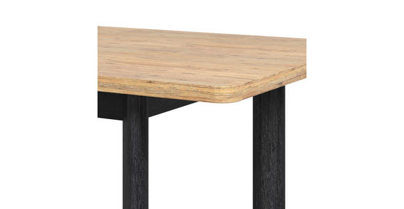 ESSTISCH in Holz 160-200/90/76 cm - Schwarz/Akaziefarben, LIFESTYLE, Holz (160-200/90/76cm) - Landscape