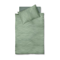 BETTWÄSCHE Makosatin 140/200 cm  - Hellgrün/Olivgrün, Design, Textil (140/200cm) - Fleuresse