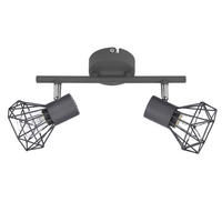 DECKENSTRAHLER Verve 9/34/18 cm   - Grau, Design, Metall (9/34/18cm)