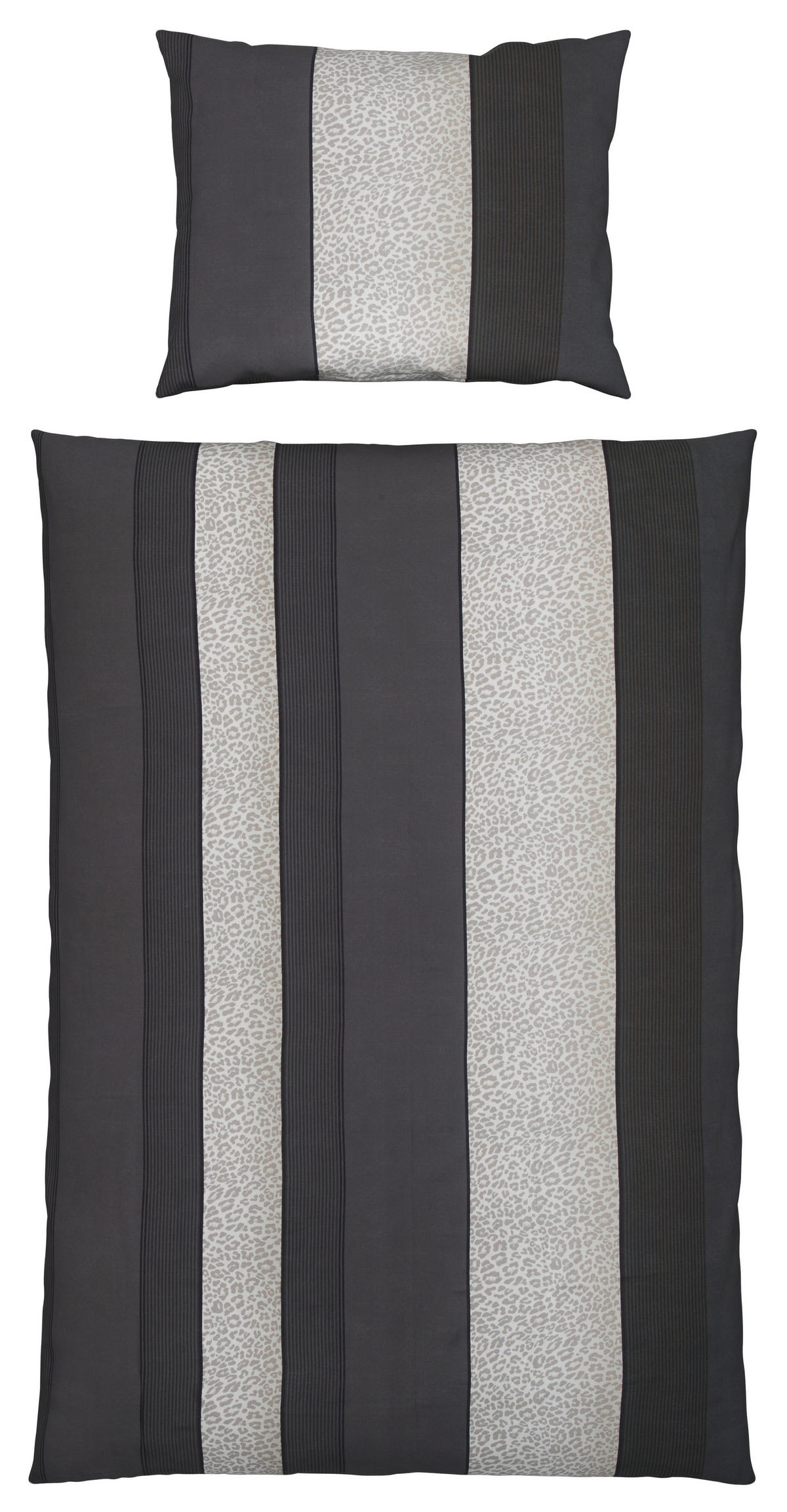 POVLEČENÍ, satén, antracitová, 140/200 cm - antracitová, textil (140/200cm) - Dieter Knoll