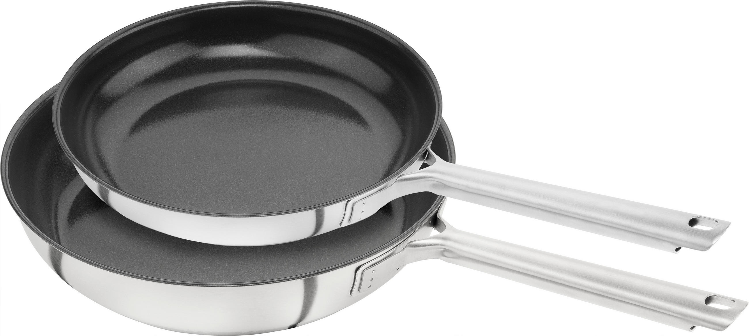 PFANNENSET TrueFlow Edelstahl 2-teilig  - Edelstahlfarben, Basics, Metall - Zwilling