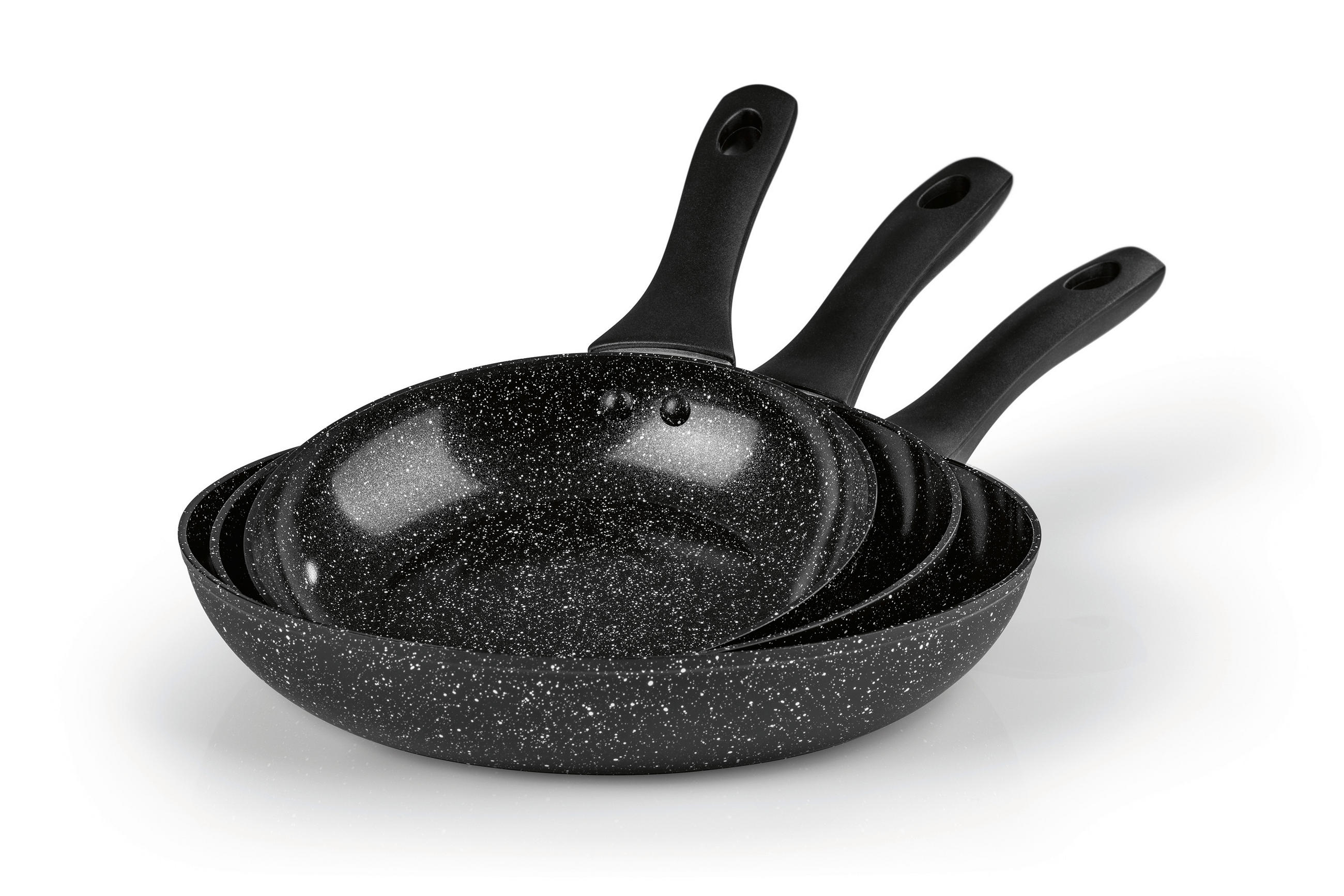 PFANNENSET BRATmaxx Aluminium 3-teilig  - Schwarz, Basics, Kunststoff/Metall