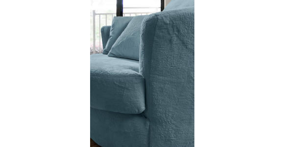 SESSEL in Plüsch Petrol  - Petrol/Schwarz, KONVENTIONELL, Textil/Metall (115/72/115cm) - Carryhome