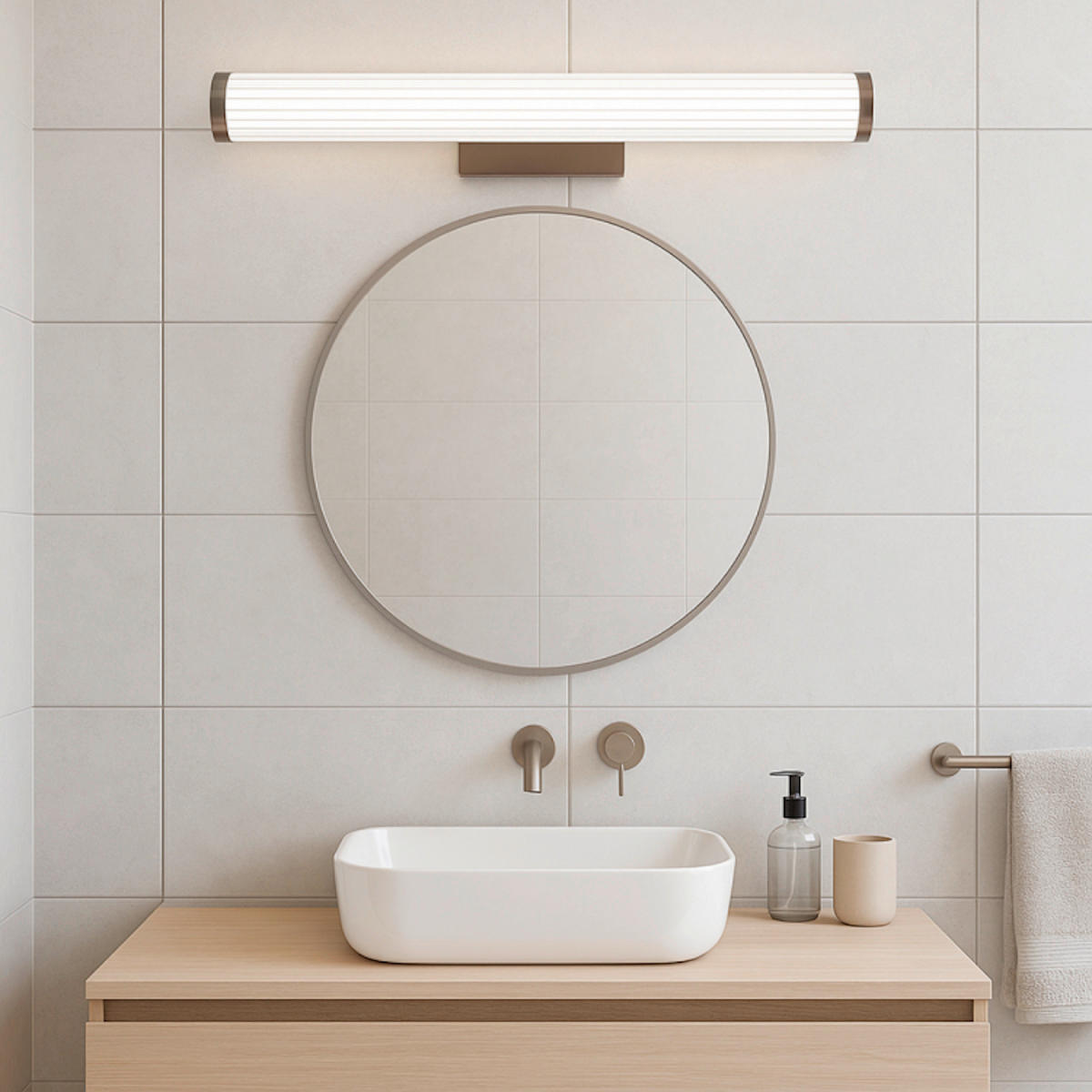 LED-WANDLEUCHTE Vena  6/61/11.5 cm  - Mokka, Design, Kunststoff (6/61/11.5cm)