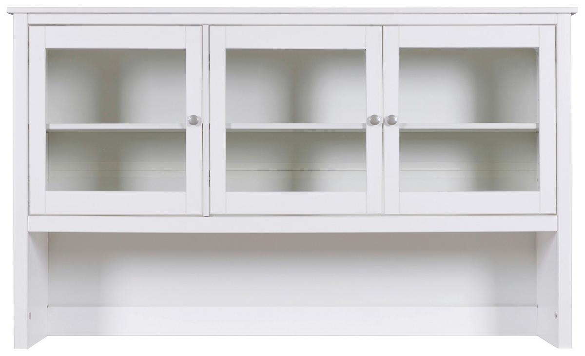 BUFFETAUFSATZ  in  - Silberfarben/Weiß, KONVENTIONELL, Holz/Metall (160cm) - MID.YOU