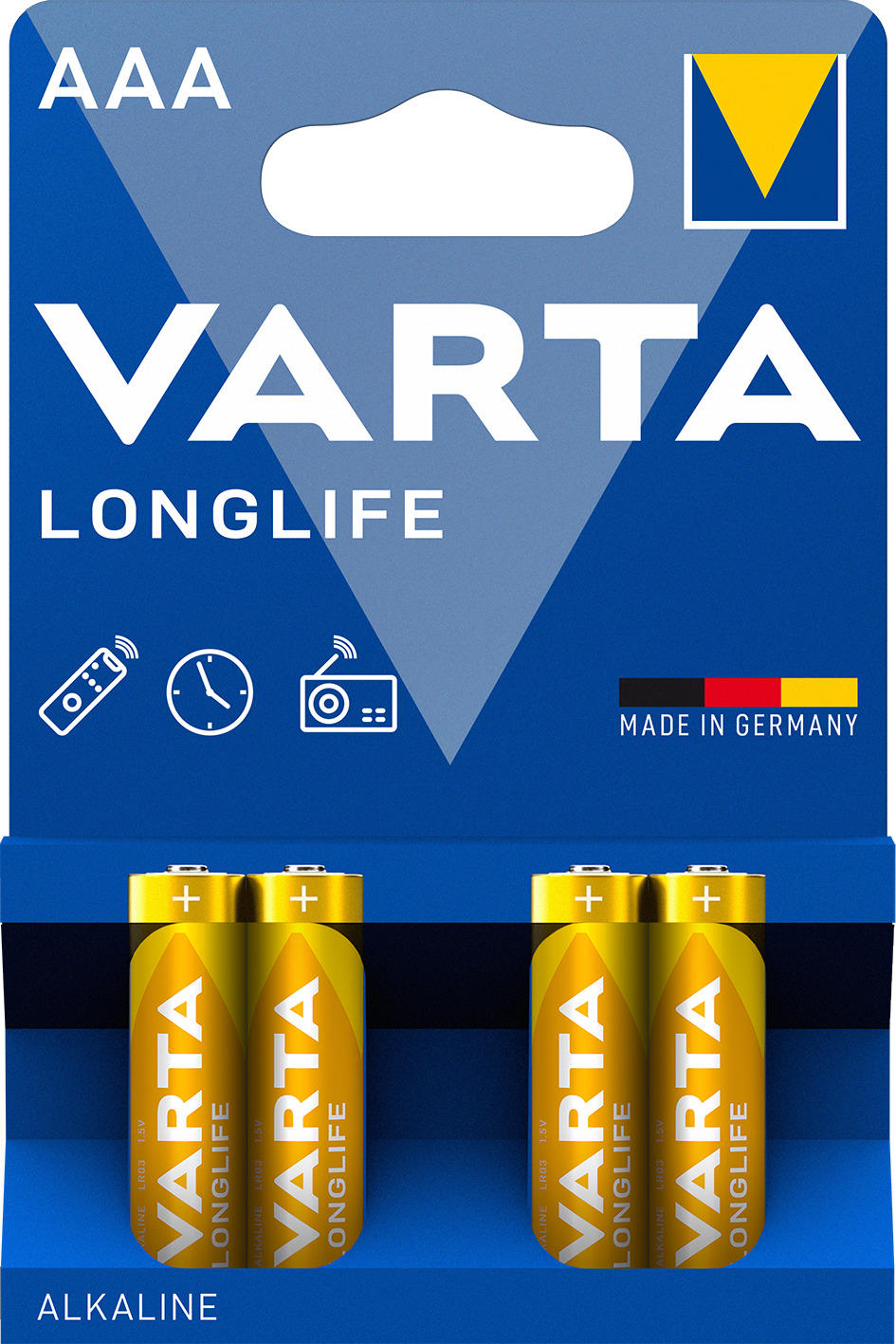 BATTERIE - Gelb, Basics (4,45cm) - Varta