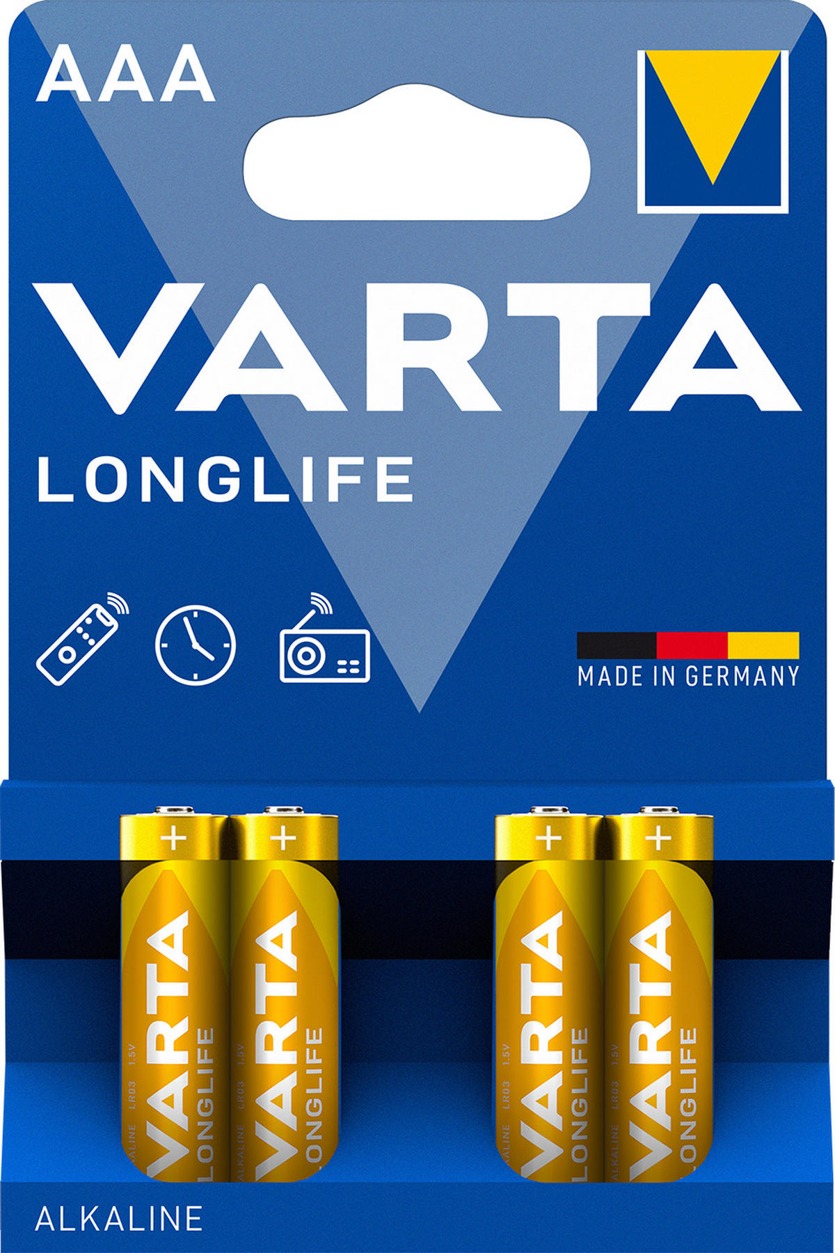 BATTERIE - Gelb, Basics (4,45cm) - Varta