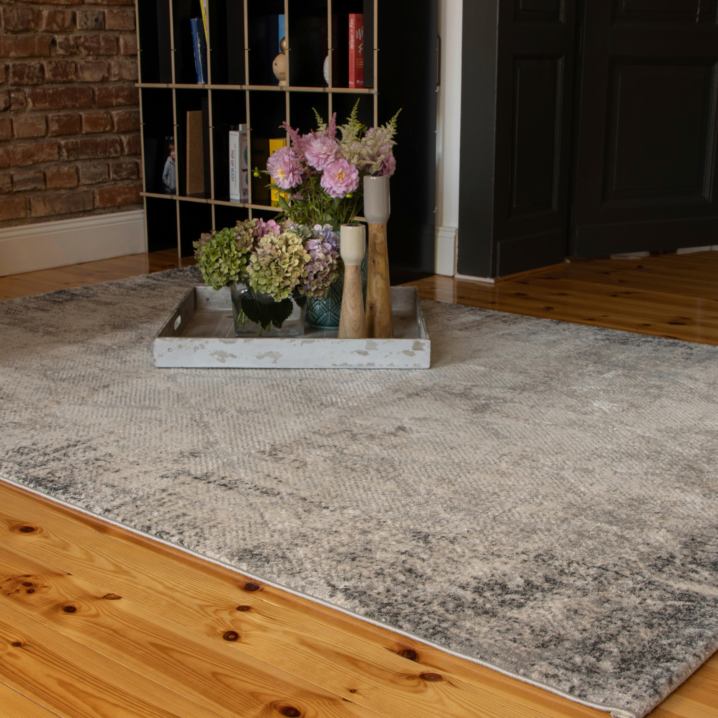WEBTEPPICH 120/170 cm My Salsa Grau  - Grau, Design, Textil (120/170cm) - Obsession