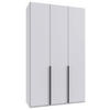 DREHTÜRENSCHRANK in Weiss  - Weiss/Schwarz, Modern, Holzwerkstoff/Metall (135/236/58cm) - MID.YOU