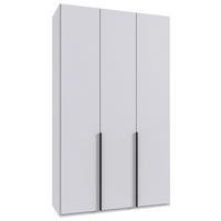 DREHTÜRENSCHRANK in Weiss  - Weiss/Schwarz, Modern, Holzwerkstoff/Metall (135/236/58cm) - MID.YOU