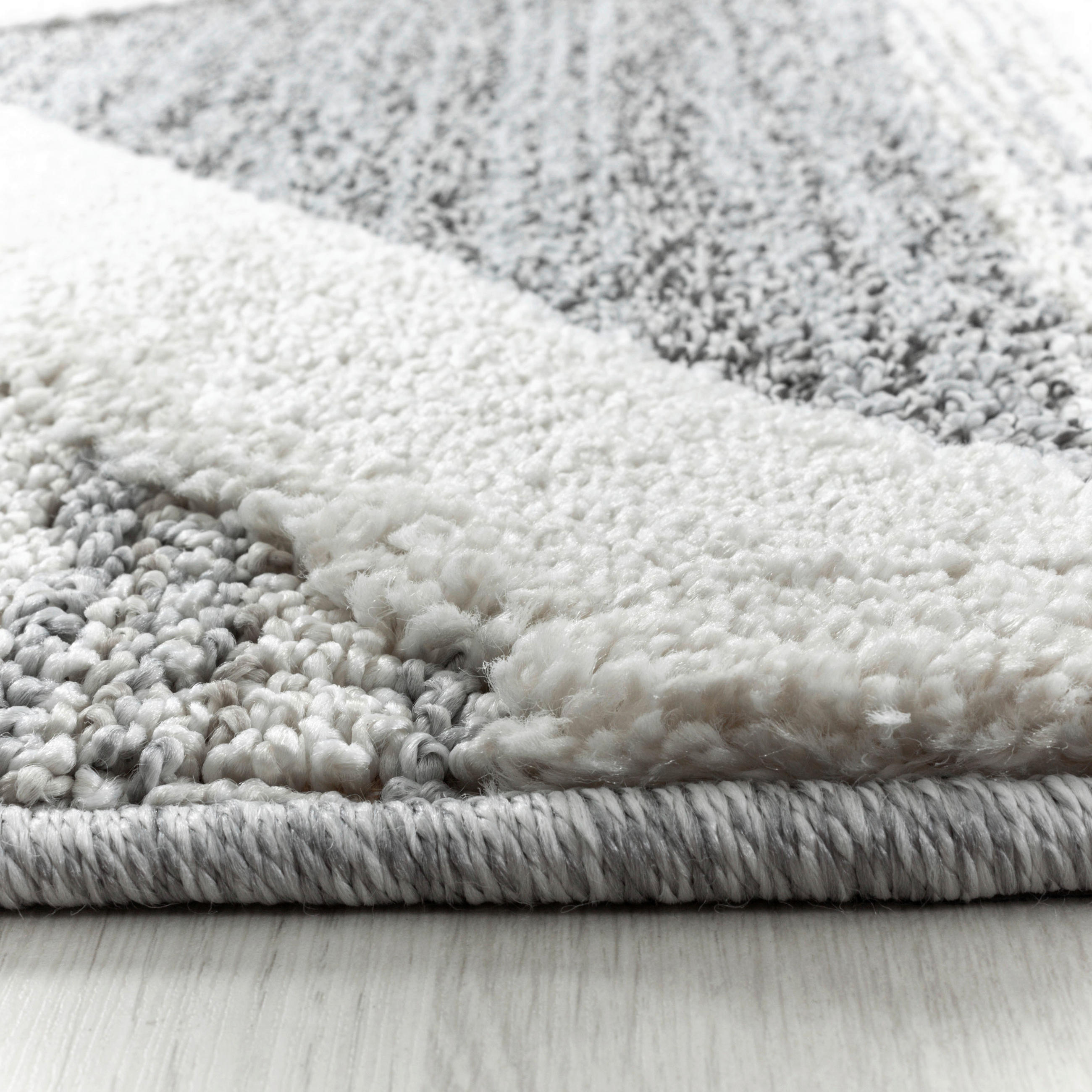 WEBTEPPICH 80 cm Pisa 4709 grau Grau  - Grau, KONVENTIONELL, Textil (80cm)