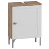 WASCHBECKENUNTERSCHRANK 40,3/58,5/32 cm  - Silberfarben/Weiß, Basics, Holzwerkstoff/Kunststoff (40,3/58,5/32cm) - Stylife