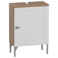 WASCHBECKENUNTERSCHRANK 40,3/58,5/32 cm  - Silberfarben/Weiß, Basics, Holzwerkstoff/Kunststoff (40,3/58,5/32cm) - Stylife