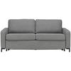 SCHLAFSOFA in Textil Grau  - Schwarz/Grau, Konventionell, Textil/Metall (187/84/97cm) - Welnova