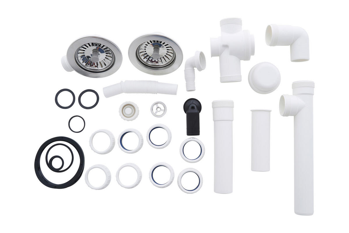 SPÜLE 1712DENVER100X50G  - Grau, Trend, Glas/Kunststoff (100/20/50cm) - Respekta