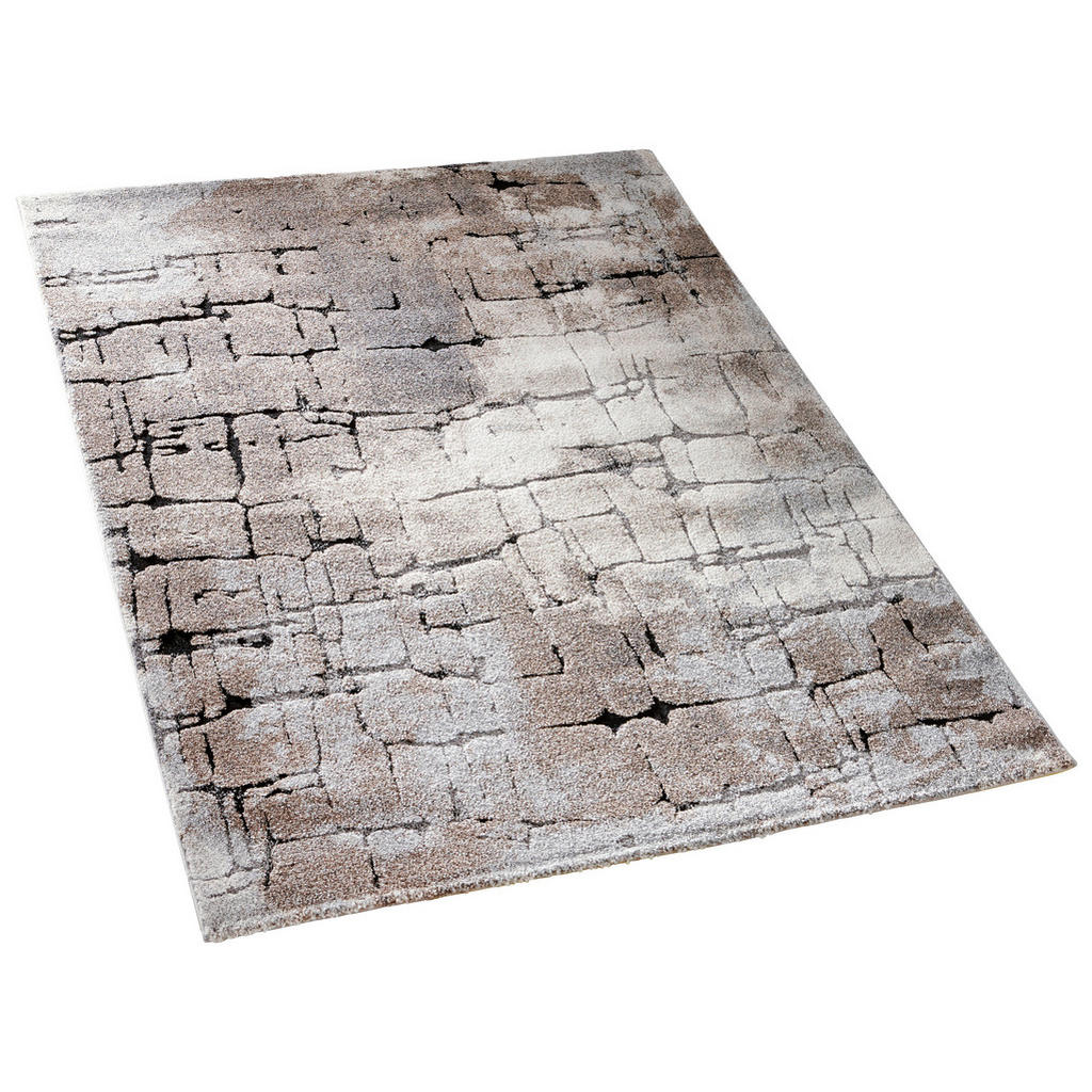 Thumbnail - Novel Webteppich Balearia Ibiza, Braun, Grau, Beige, Textil, Graphik, rechteckig, 160x230 cm, Textiles Vertrauen - Oeko-...
