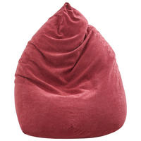 SITZSACK Webstoff 220 L  - Rot, KONVENTIONELL, Textil (65/75/95cm) - Xora