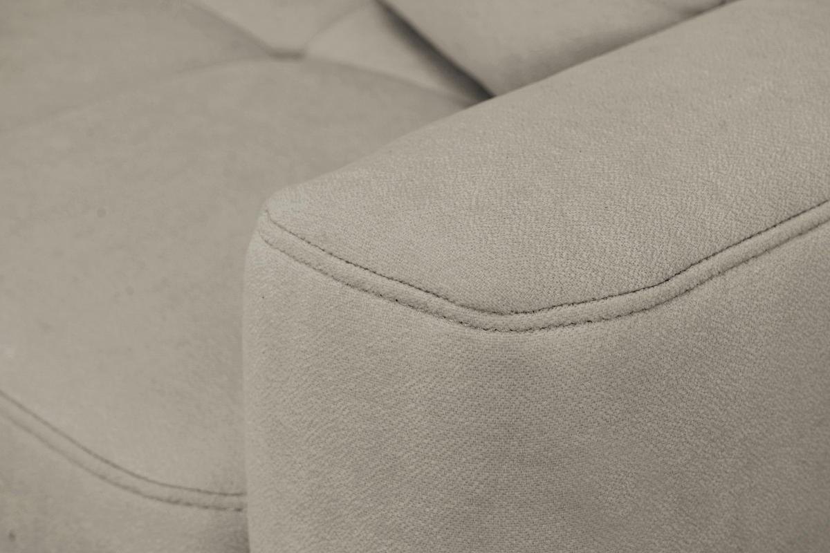 ECKSOFA Hellgrau Chenille, Struktur  - Hellgrau, Design, Textil (237/186cm) - MID.YOU