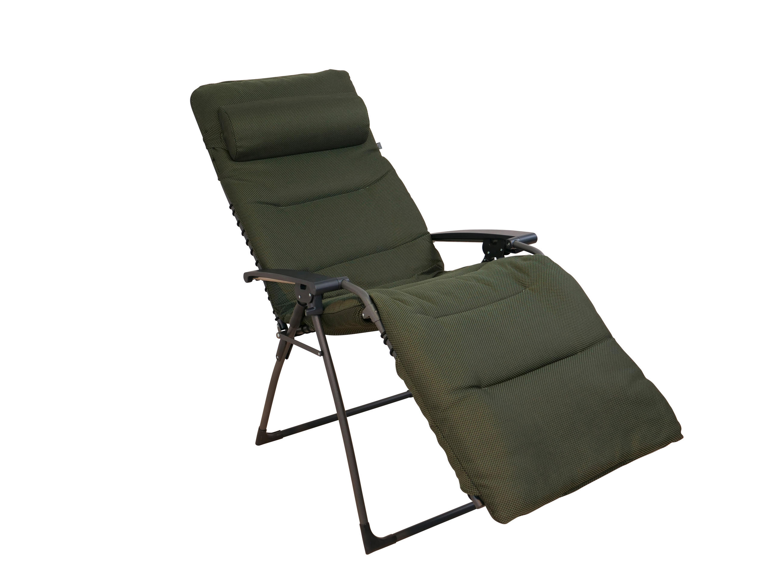 ZÁHRADNÉ RELAXAČNÉ KRESLO, kov - antracitová/tmavozelená, Konventionell, kov/textil (80/70/130cm)
