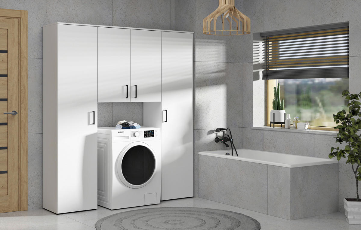 KOMMODE 45/115/40 cm  in Weiss  - Weiss/Anthrazit, Modern, Holzwerkstoff/Kunststoff (45/115/40cm) - Carryhome