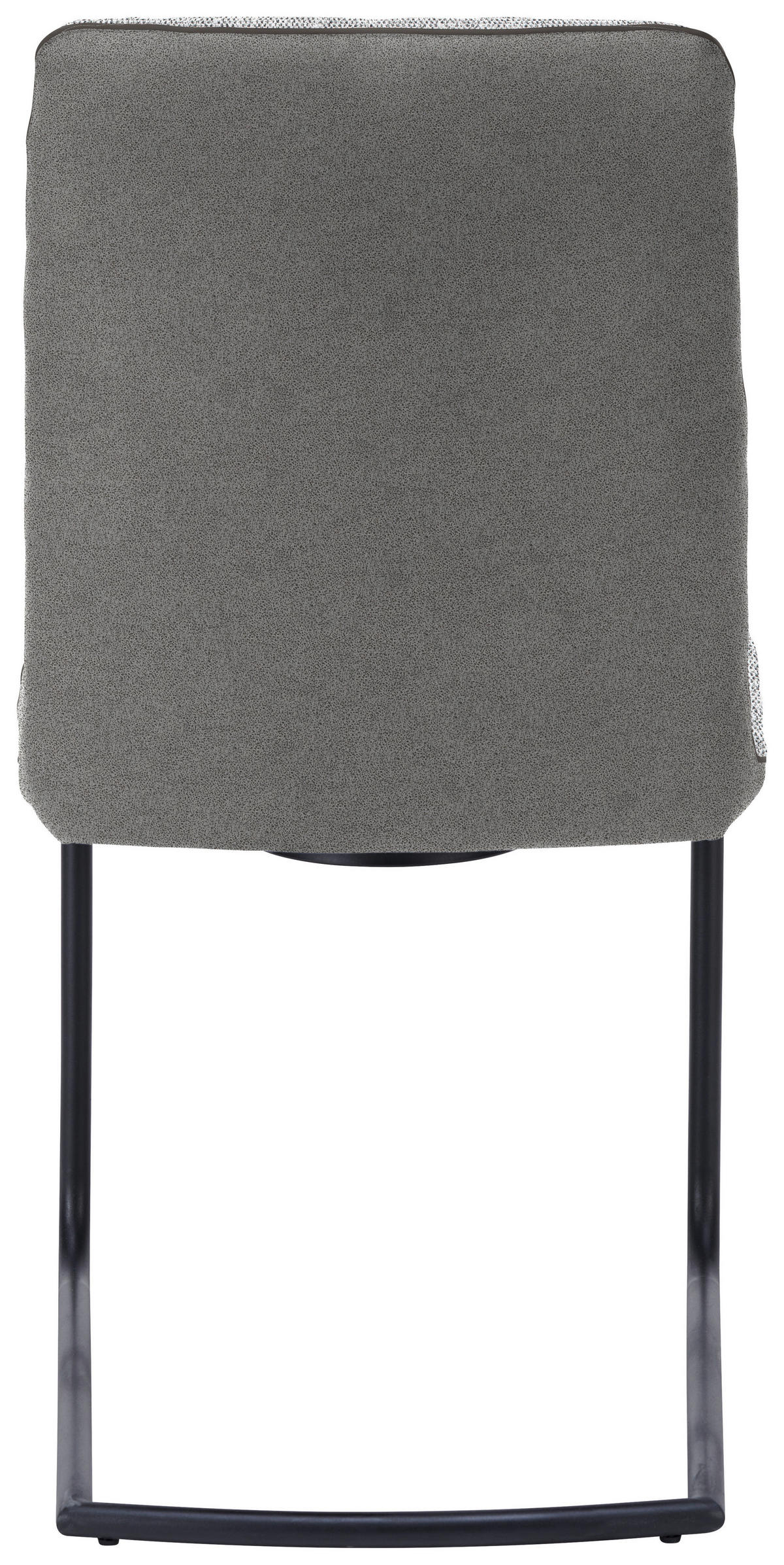 SCHWINGSTUHL  in Stahl Flachgewebe  - Schwarz/Grau, Design, Textil/Metall (48/91/62cm) - Dieter Knoll