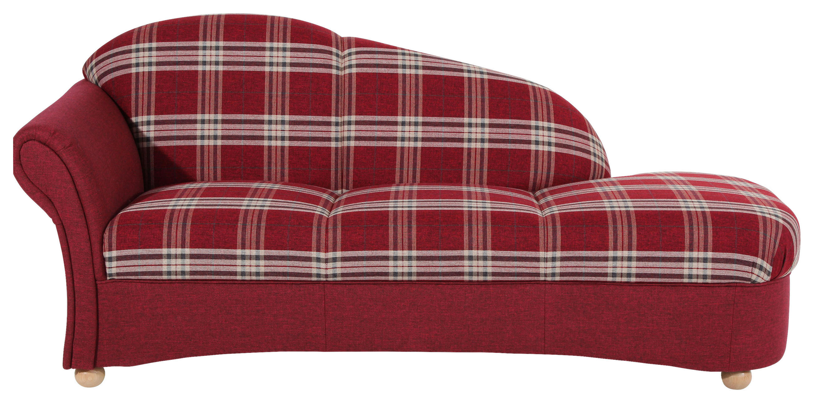 RÉCAMIERE Braun Flachgewebe  - Buchefarben/Braun, Design, Holz/Textil (191/83/81cm) - Max Winzer