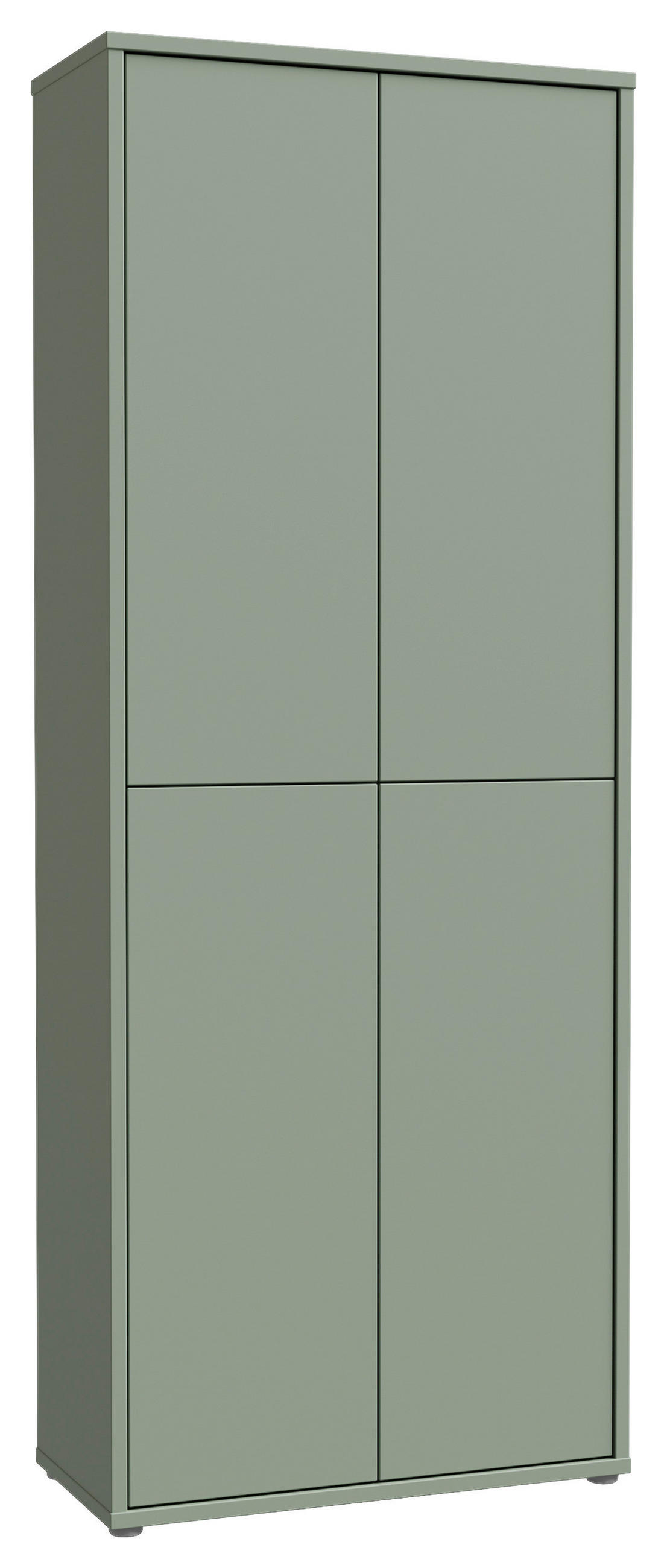 SCHUHSCHRANK  in 75/192/35 cm  - Salbeigrün/Grau, Basics, Holzwerkstoff/Kunststoff (75/192/35cm) - Xora