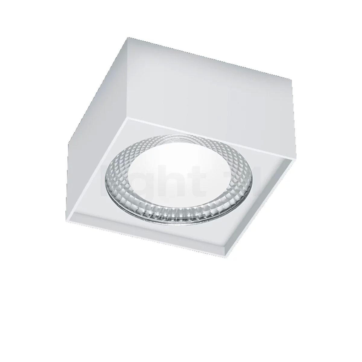 AUFBAULEUCHTE Kari 12/12/7 cm   - Weiß, KONVENTIONELL, Metall (12/12/7cm) - Helestra