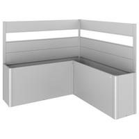 SICHTSCHUTZ ohne Hochbeet - Silberfarben, Basics, Kunststoff/Metall (201/91/201cm) - Biohort
