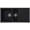 SPÜLE 1712ALINEO100X50S  - Schwarz, Trend, Stein (100/21/50cm) - Respekta