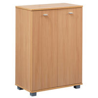 SCHUHSCHRANK  in 60/90/35 cm  - Silberfarben/Buchefarben, KONVENTIONELL, Holzwerkstoff (60/90/35cm) - MID.YOU