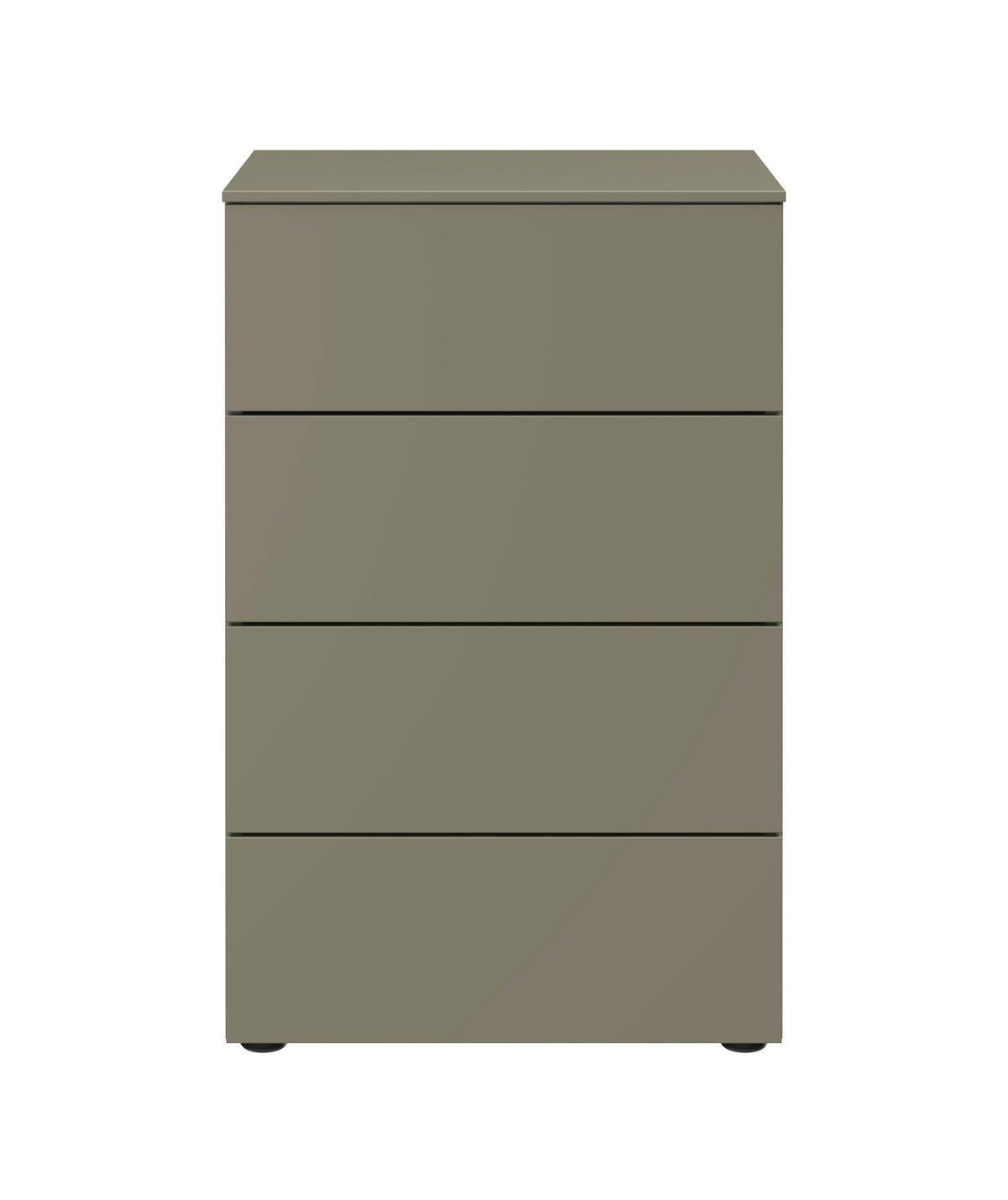 KOMMODE Primolar Garda  in 50/79/41 cm  - Hellgrau/Schwarz, Design, Holzwerkstoff/Kunststoff (50/79/41cm) - Xora