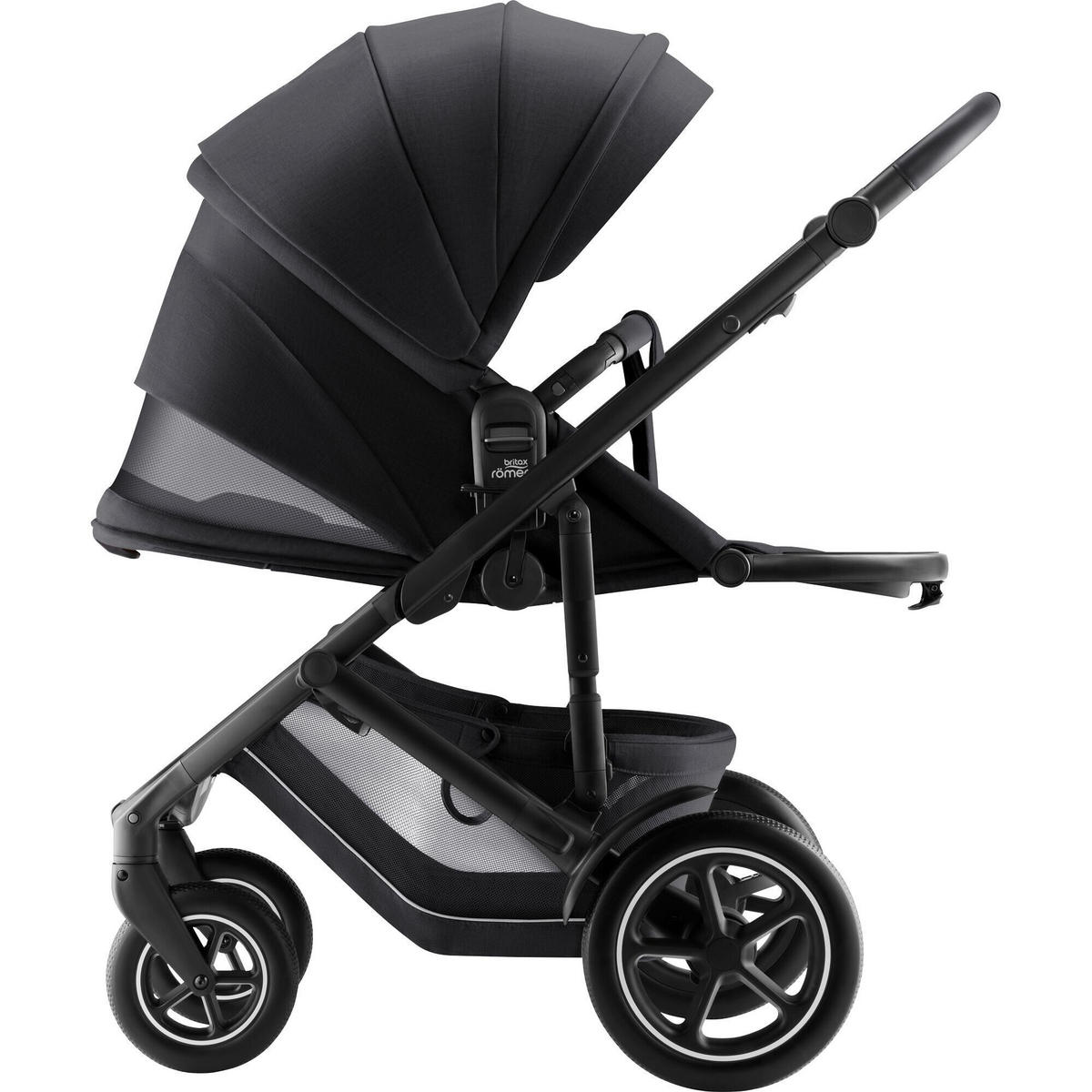 KINDERWAGEN  Smile 5Z  Carbon Black  - Schwarz/Grau, Basics, Textil/Metall (57/112/97.7cm) - Britax Römer
