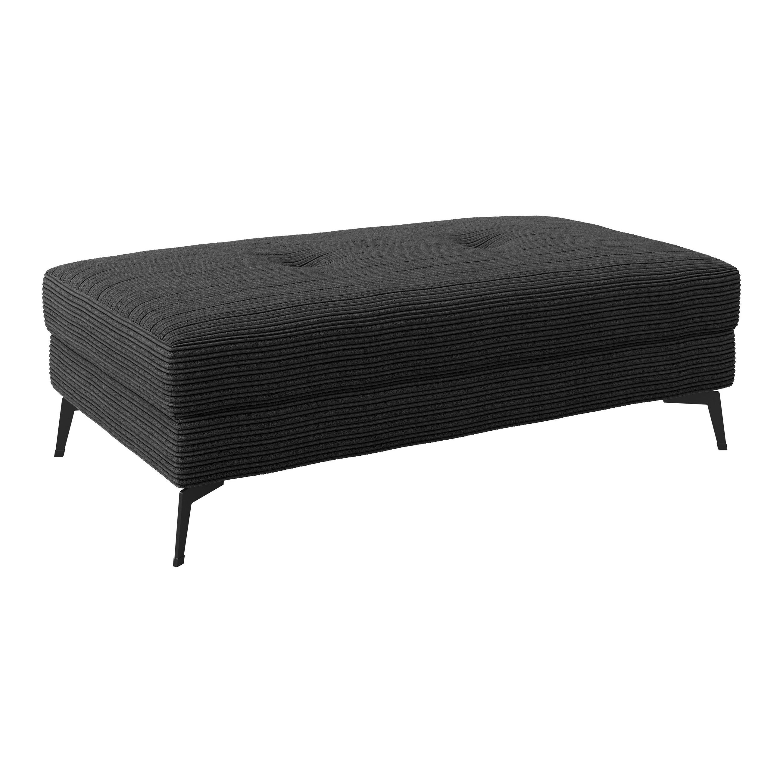 Hocker Zero Schwarz 140x80 cm