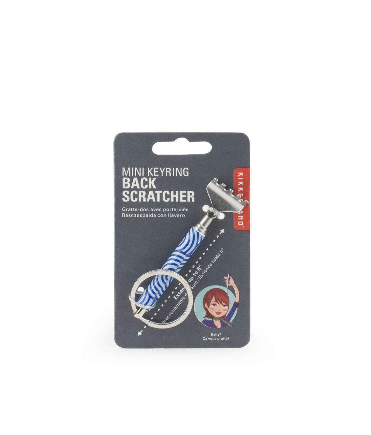 MASÁŽNA POMÔCKA - viacfarebná, Basics, kov (6,5/1,2/10,3cm) - Kikkerland