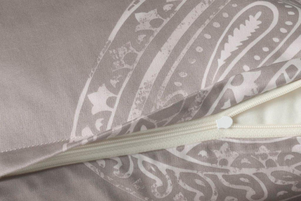 POSTELJINA 140/200 cm makosaten sivobraon  - sivobraon, Konvencionalno, tekstil (140/200cm) - Joop!