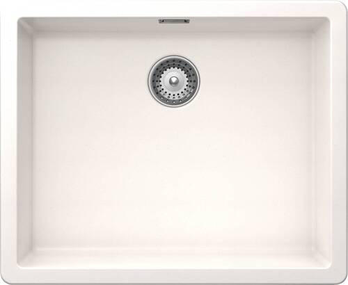 SPÜLE GREN100LAPOL  - Weiß, Basics, Stein (55,6/45,6cm) - Schock