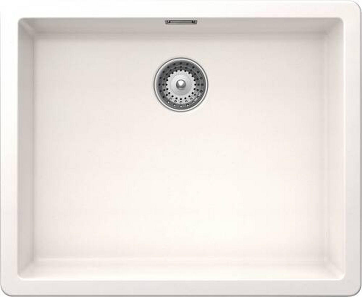 SPÜLE GREN100LAPOL  - Weiß, Basics, Stein (55,6/45,6cm) - Schock
