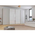 SCHWEBETÜRENSCHRANK 361/223/68 cm 4-türig  - Chromfarben, KONVENTIONELL, Glas/Holzwerkstoff (361/223/68cm) - Novel